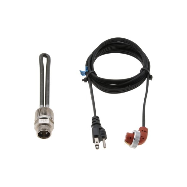 Zerostart Oil Pan Heater 300W 120V, 1in. Npt, Water/Oil, Stainless